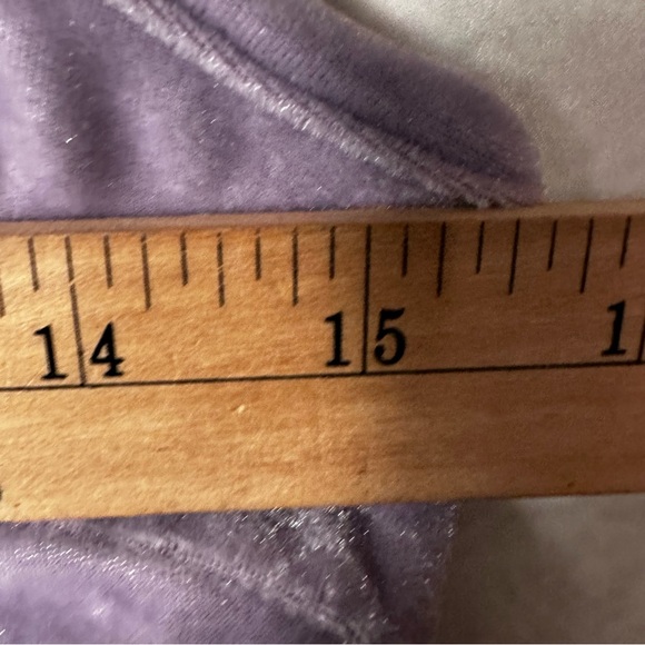 Killstar goth witchy punk lavender velvet zip up pentagram crop top size L NWT - Picture 4 of 7